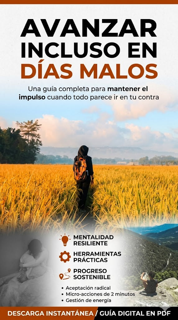 Avanzar incluso en días malos